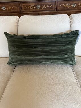 NWT Forest Green Lumbar Pillow
